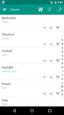 Idioms Hausa android App screenshot 0